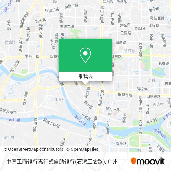 中国工商银行离行式自助银行(石湾工农路)地图