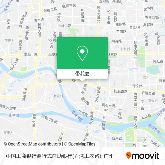 中国工商银行离行式自助银行(石湾工农路)地图