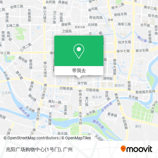 兆阳广场购物中心(1号门)地图