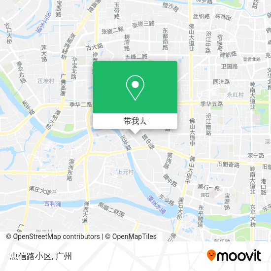 忠信路小区地图