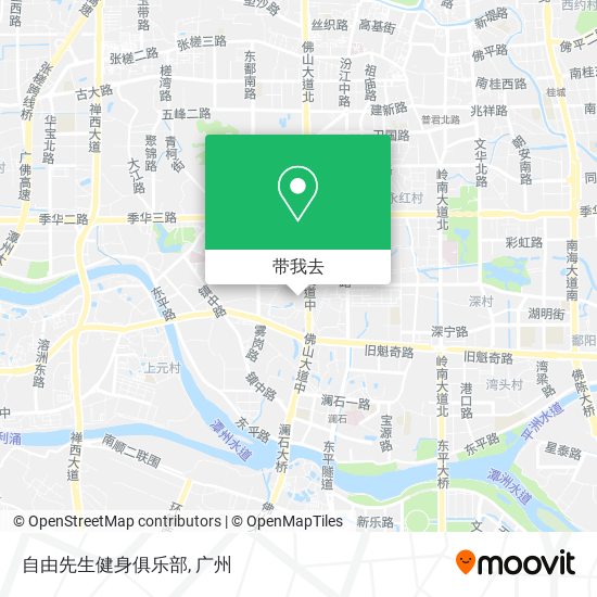 自由先生健身俱乐部地图