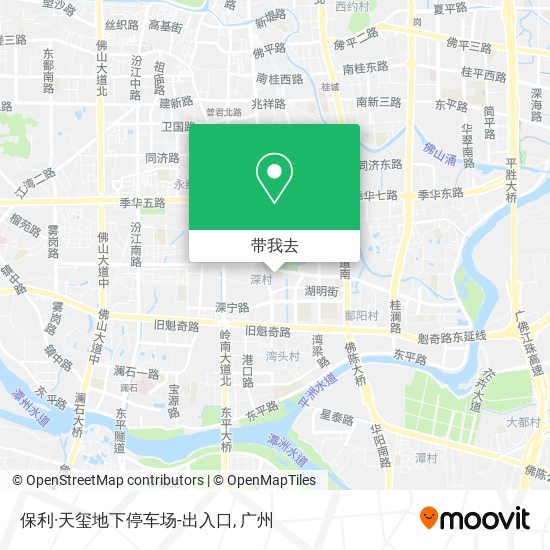 保利·天玺地下停车场-出入口地图