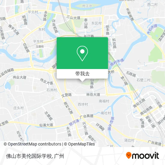 佛山市美伦国际学校地图