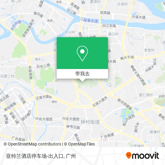 亚特兰酒店停车场-出入口地图