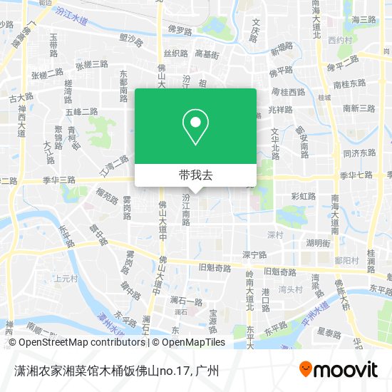 潇湘农家湘菜馆木桶饭佛山no.17地图