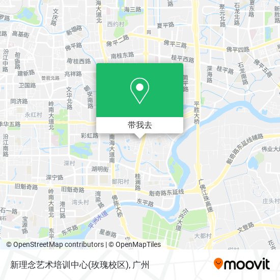 新理念艺术培训中心(玫瑰校区)地图