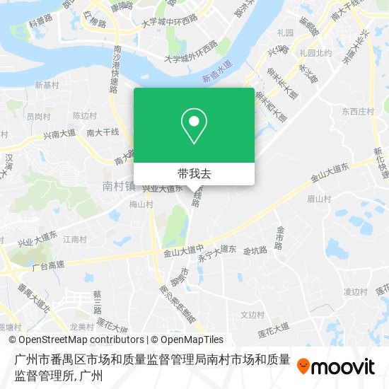 广州市番禺区市场和质量监督管理局南村市场和质量监督管理所地图