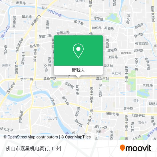 佛山市嘉星机电商行地图