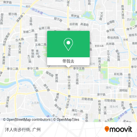 洋人街步行街地图