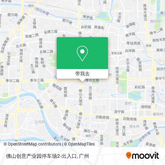 佛山创意产业园停车场2-出入口地图