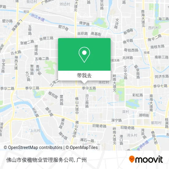佛山市俊楹物业管理服务公司地图