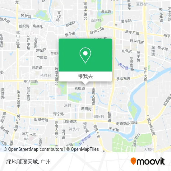 绿地璀璨天城地图