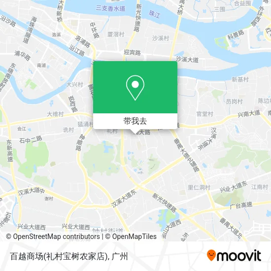 百越商场(礼村宝树农家店)地图