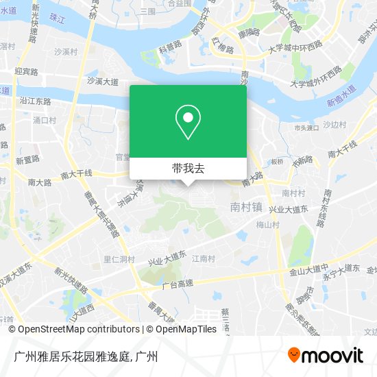 广州雅居乐花园雅逸庭地图