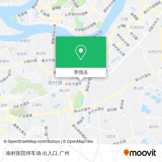 南村医院停车场-出入口地图