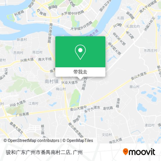 骏和广东广州市番禺南村二店地图