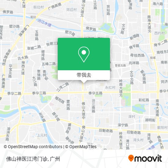 佛山禅医江湾门诊地图
