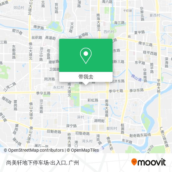 尚美轩地下停车场-出入口地图