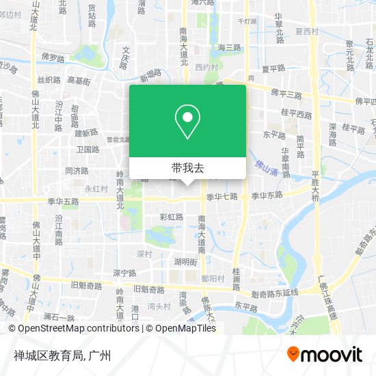 禅城区教育局地图
