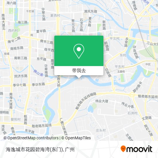 海逸城市花园碧海湾(东门)地图
