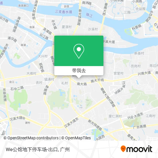 We公馆地下停车场-出口地图