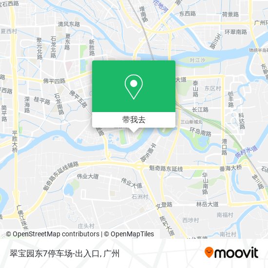 翠宝园东7停车场-出入口地图