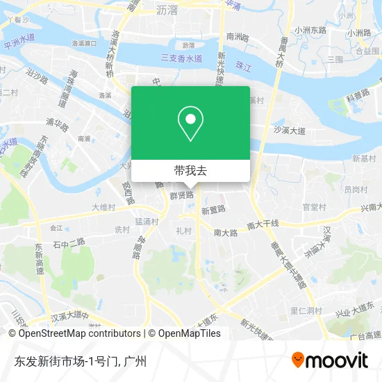 东发新街市场-1号门地图