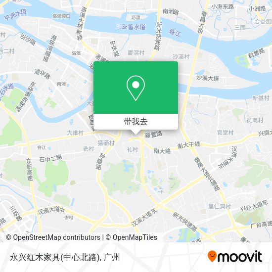 永兴红木家具(中心北路)地图