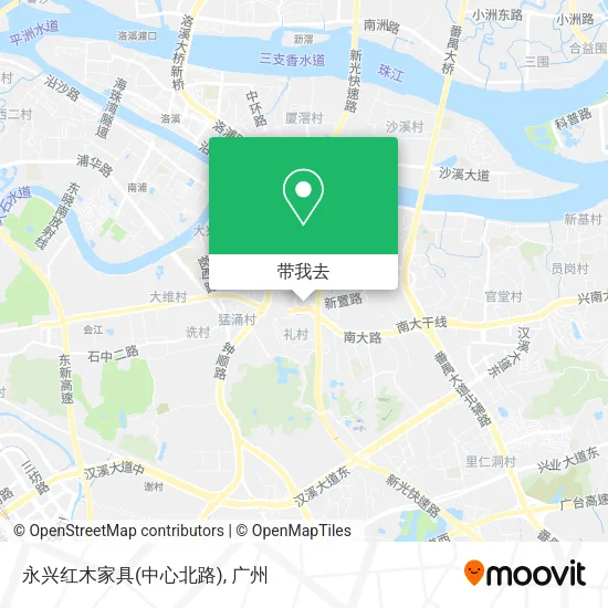 永兴红木家具(中心北路)地图