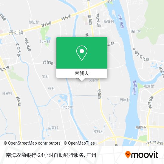 南海农商银行-24小时自助银行服务地图