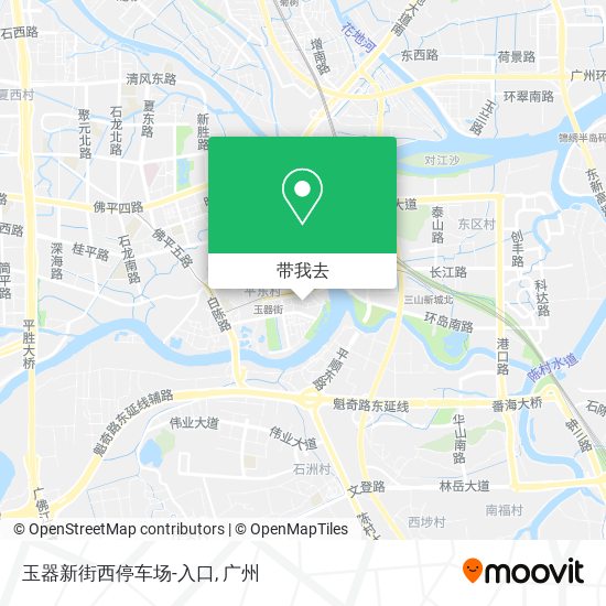 玉器新街西停车场-入口地图