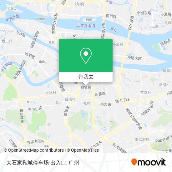 大石家私城停车场-出入口地图
