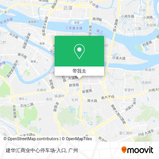 建华汇商业中心停车场-入口地图