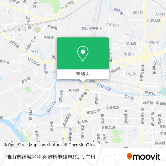 佛山市禅城区中兴塑料电线电缆厂地图