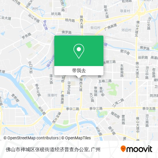 佛山市禅城区张槎街道经济普查办公室地图