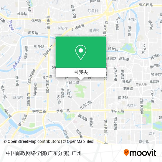 中国邮政网络学院(广东分院)地图