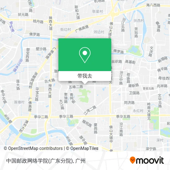 中国邮政网络学院(广东分院)地图