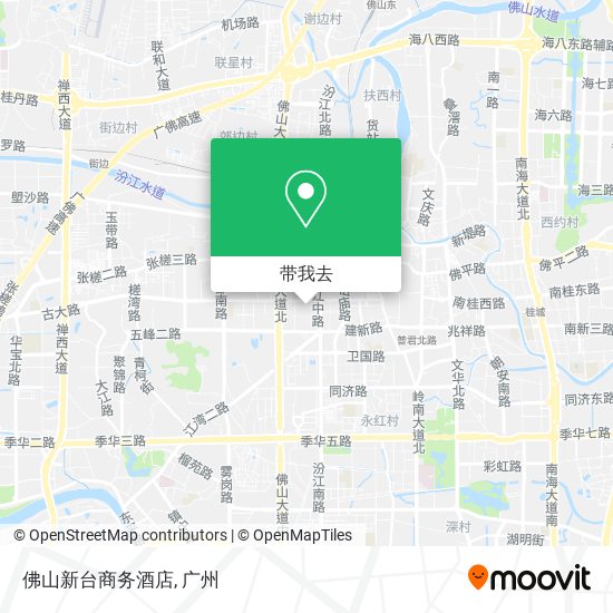 佛山新台商务酒店地图