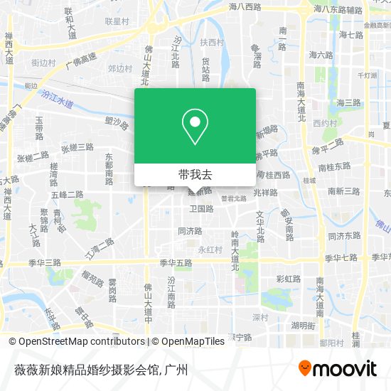 薇薇新娘精品婚纱摄影会馆地图