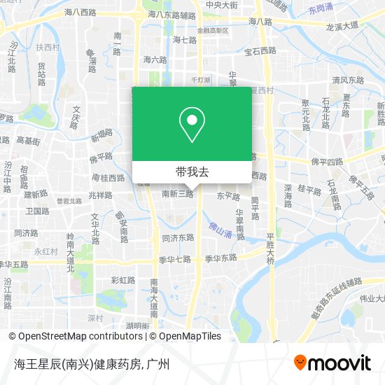 海王星辰(南兴)健康药房地图