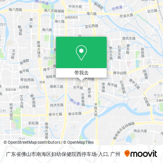 广东省佛山市南海区妇幼保健院西停车场-入口地图