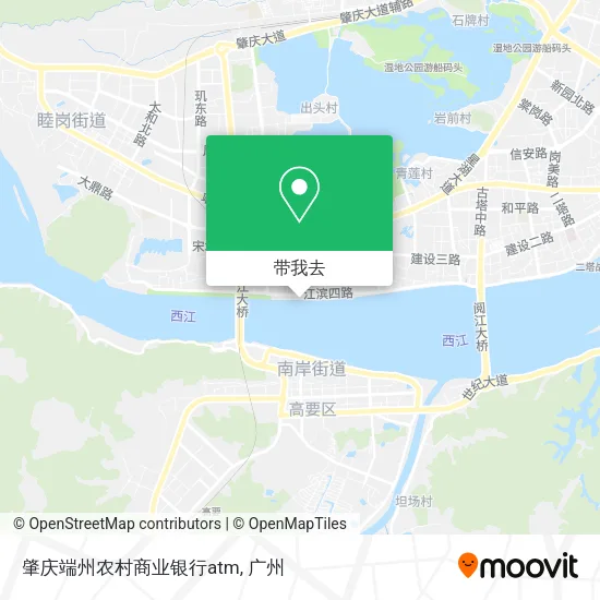 肇庆端州农村商业银行atm地图