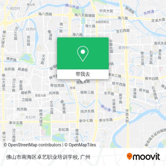 佛山市南海区卓艺职业培训学校地图