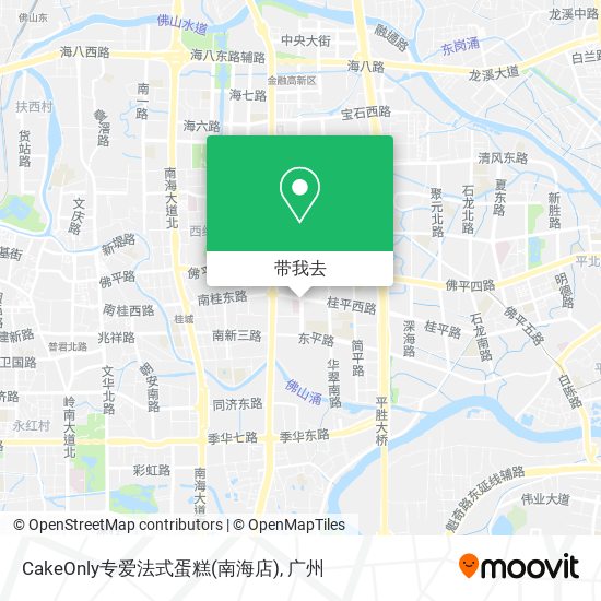 CakeOnly专爱法式蛋糕(南海店)地图