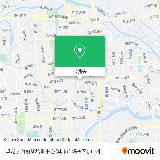 卓越学习前线培训中心(城市广场校区)地图
