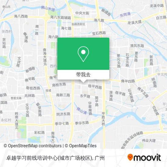 卓越学习前线培训中心(城市广场校区)地图