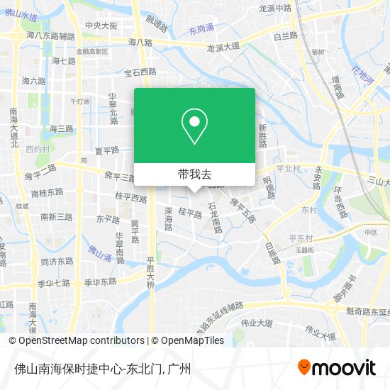 佛山南海保时捷中心-东北门地图