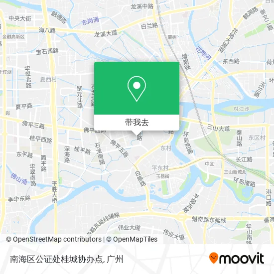 南海区公证处桂城协办点地图