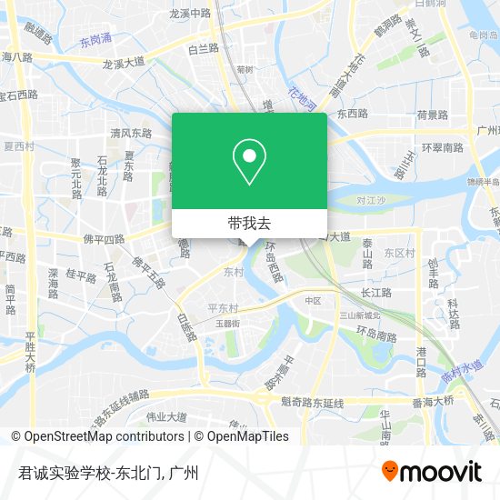君诚实验学校-东北门地图