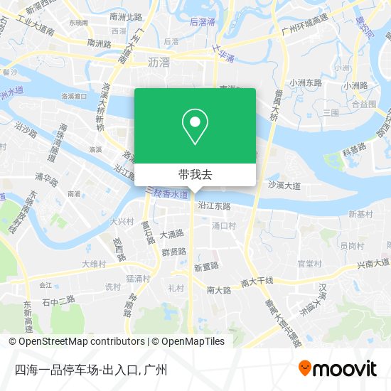 四海一品停车场-出入口地图